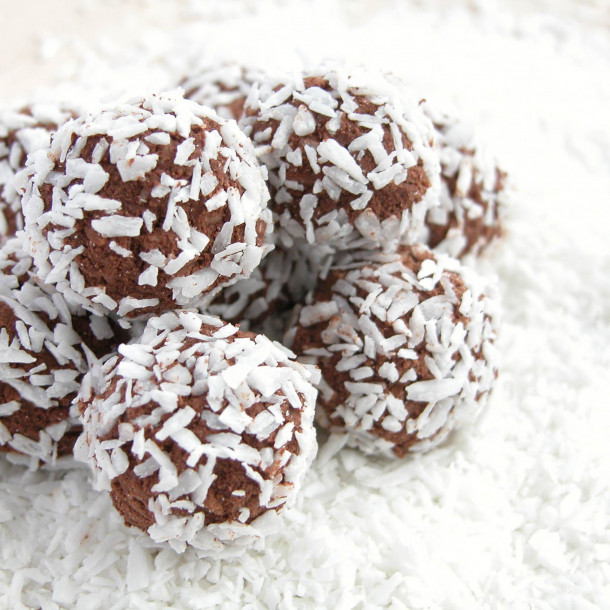 Rochers à la noix de coco et au chocolat noir Recette Difficulté